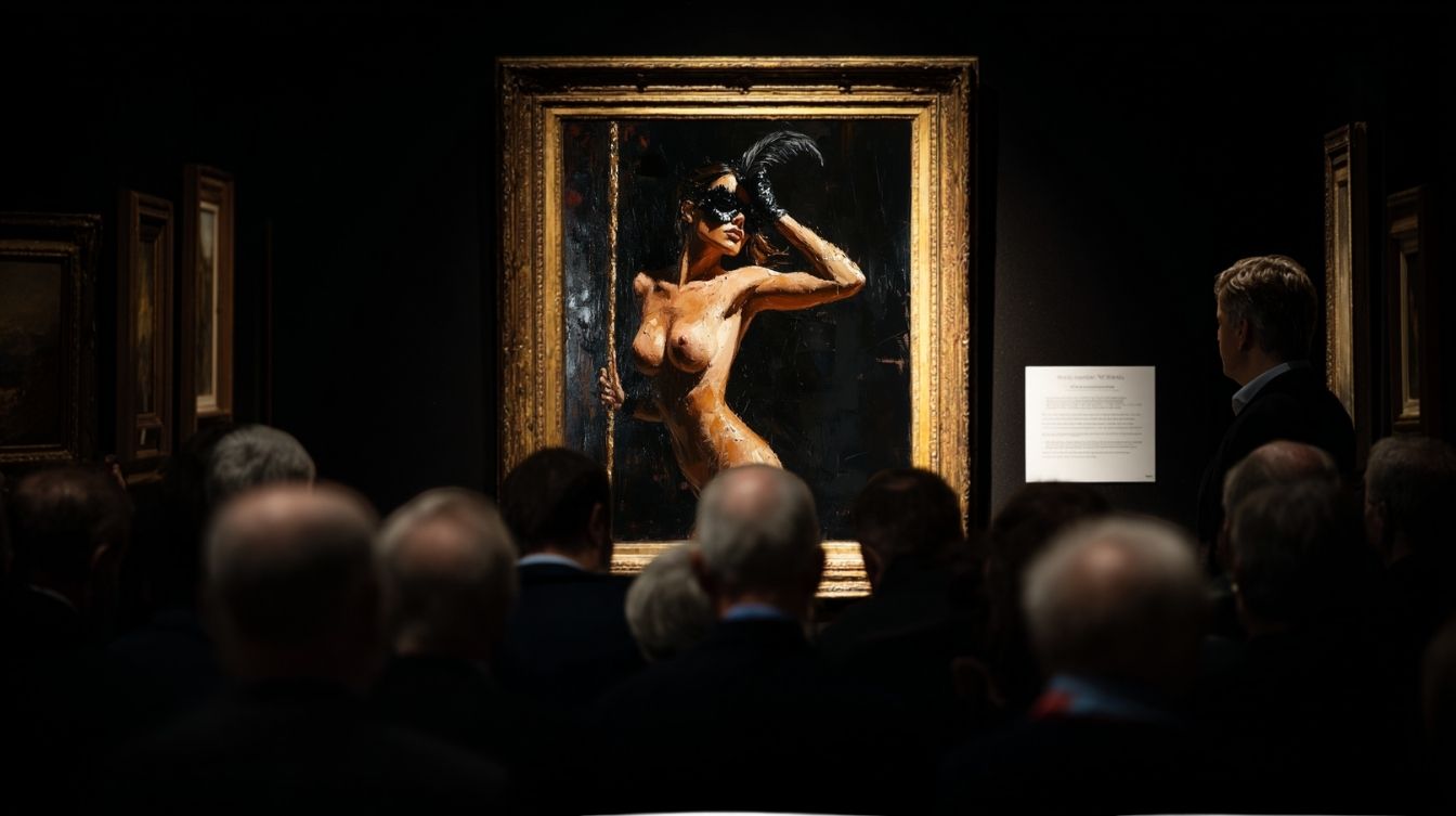 “L’adresse de mes penchants”, huile sur toile d’Anna Nativel, vendue aux enchères. 2/2