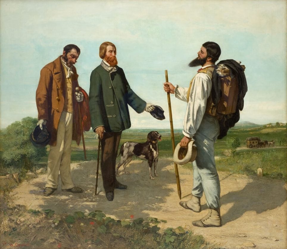Gustave Courbet, La Rencontre ou Bonjour Monsieur Courbet