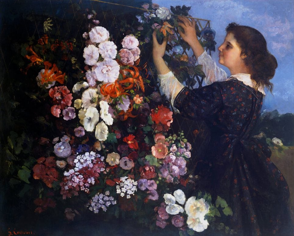Gustave Courbet, Le Treillis ou La Femme aux fleurs